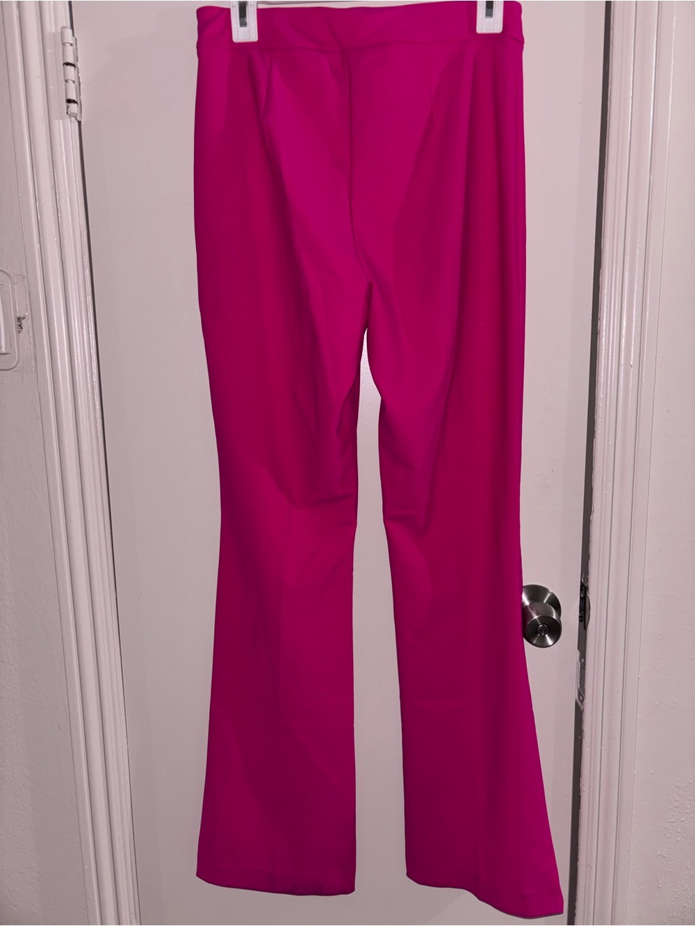 Christian Siriano Fuchsia High-Waist Wide-Leg Trousers - Picture 2 of 4